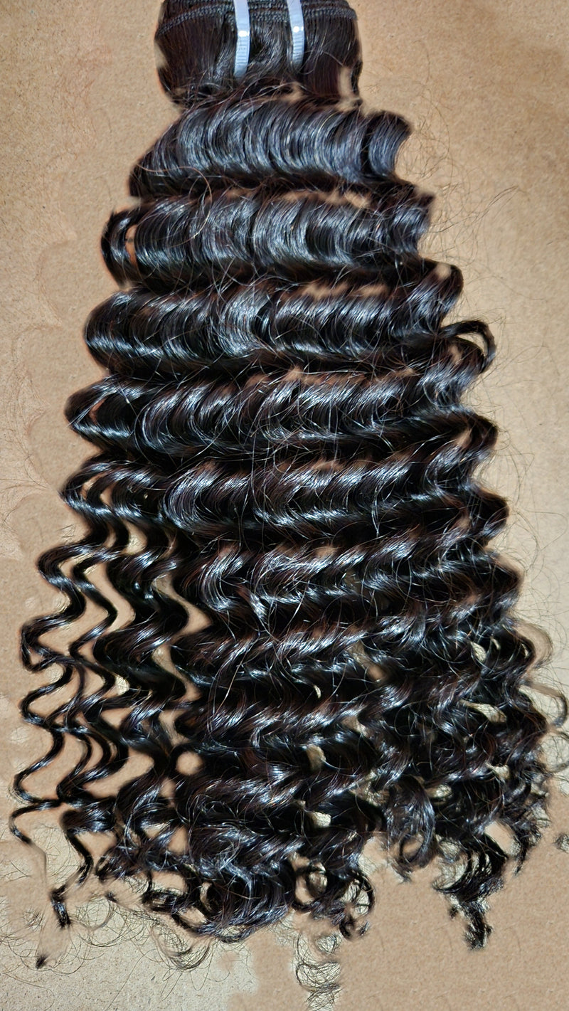 Velári Deep Wave raw virgin human hair bundle, 20 inch